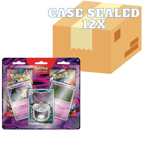 Pokémon Case 12x Blister 2 Buste Gengar, Marshadow e Mimikyu ITA