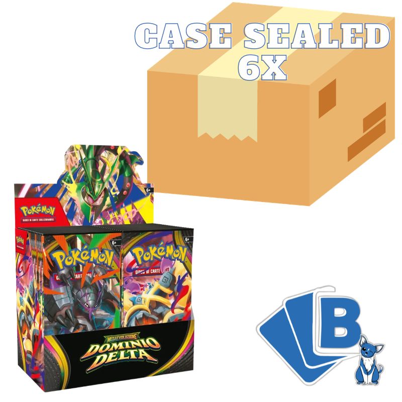 Pokémon GCC Megaevoluzione Dominio Delta Sealed Case 6x Booster Box Display ITA