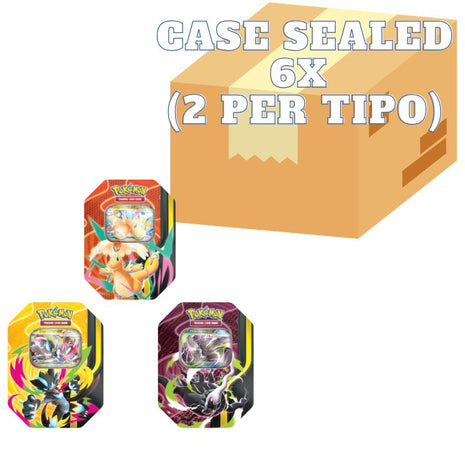 Pokémon Tin da Collezione Megaforze – Case 6x - Mega Dragonite-ex, Mega Darkrai-ex e Mega Zeraora-ex ITA