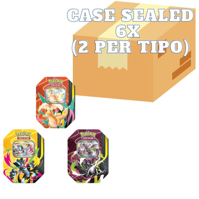 Pokémon Tin da Collezione Megaforze – Case 6x - Mega Dragonite-ex, Mega Darkrai-ex e Mega Zeraora-ex ITA (Copia)