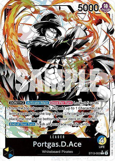 Portgas.D.Ace Alternate Art ST13-002p NM ENG