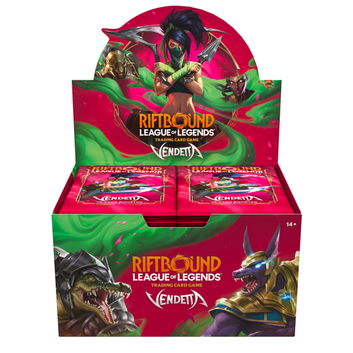 RiftboundLeague of Legends TCG - Vendetta Booster Display Box (24 Boosters) - EN UVS Games