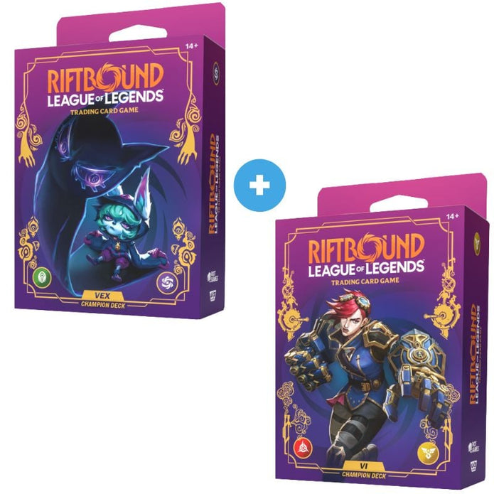 Riftbound League of Legends TCG Set 3 Unleashed Champion Deck Vex + Vi ENG