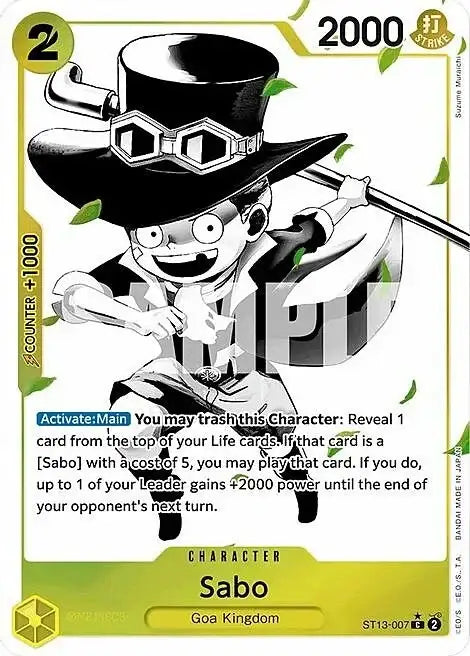 Sabo Alternate Art ST13-007p NM ENG