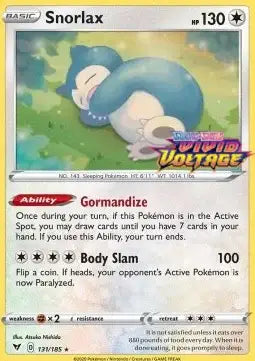 Snorlax VIV 131 STAMPED NM ITA