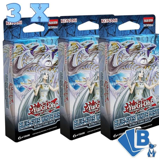 Yugioh Structure Deck Destino Bianco Occhi Blu - 3X