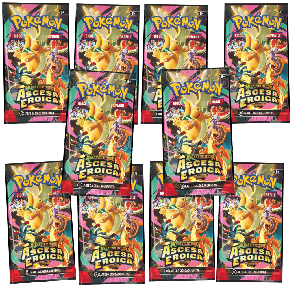 Pokémon Ascesa Eroica 10x Bustina Singola ITA The Pokèmon Company