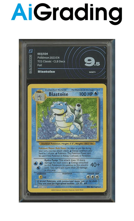 Blastoise TCG Classic Gradata AiGrading Voto 9,5 - B000097618