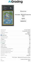 Blastoise TCG Classic Gradata AiGrading Voto 9,5 - B000097618