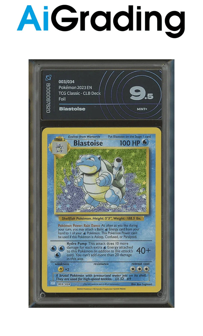 Blastoise TCG Classic Gradata AiGrading Voto 9,5 - B000097620