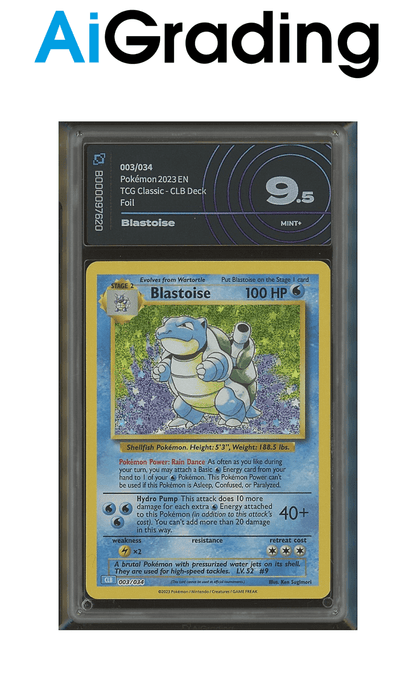 Blastoise TCG Classic Gradata AiGrading Voto 9,5 - B000097620 -