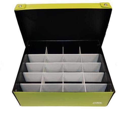 Cards Collection Scatola Media Toploader a 20 spazi Lime White
