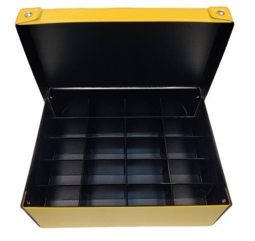 Cards Collection Scatola Media Toploader a 20 spazi Yellow Black