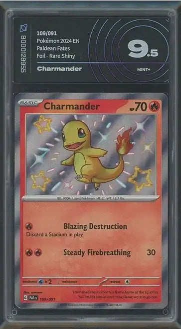 Charmander Shiny Paldean Fates AiGrading 9,5 - B000128955