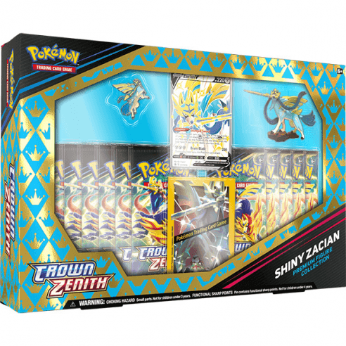Collezione con Statuina Crown Zenith Shiny Zacian ENG