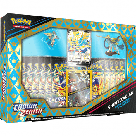 Collezione con Statuina Crown Zenith Shiny Zacian ENG