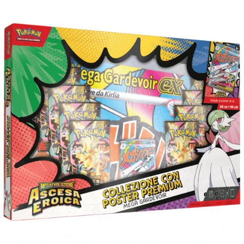 Pokémon Ascesa Eroica Poster Premium – Mega Gardevoir-ex + Mega Lucario-ex ITA
