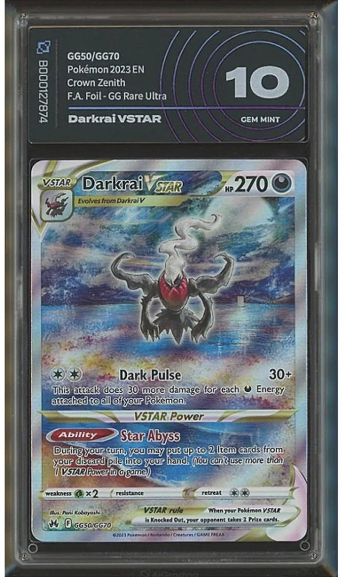 Darkrai VSTAR Crown Zenith AiGrading 10 - B000127874