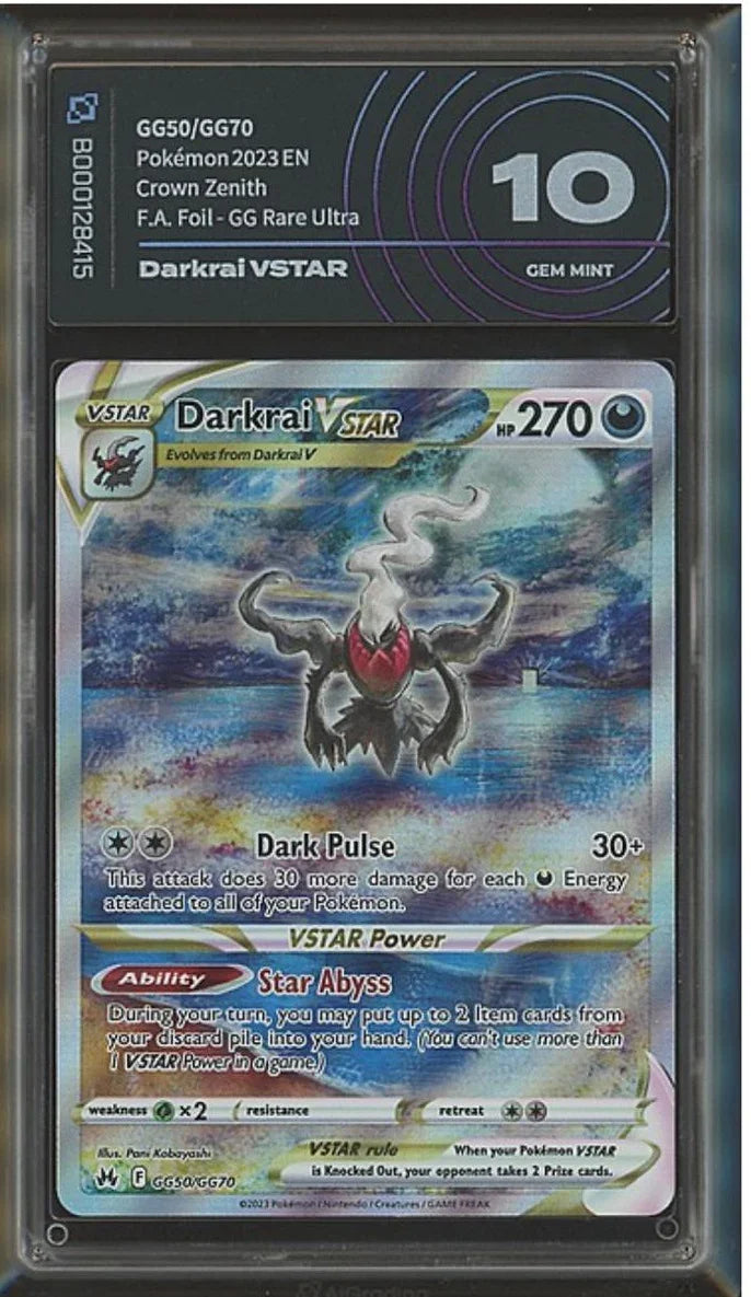 Darkrai VSTAR Crown Zenith AiGrading 10 - B000128415