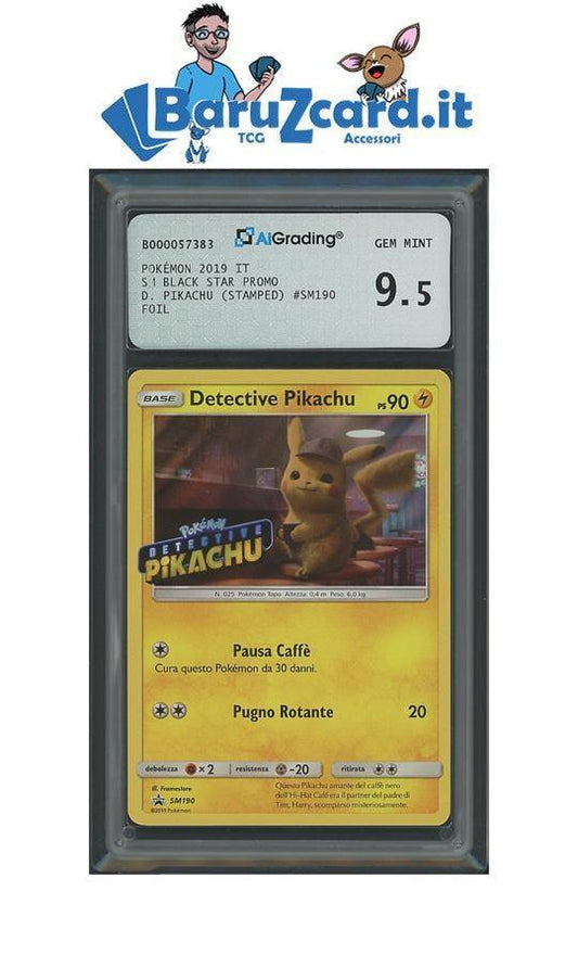 Detective Pikachu Stamped ITA 9,5