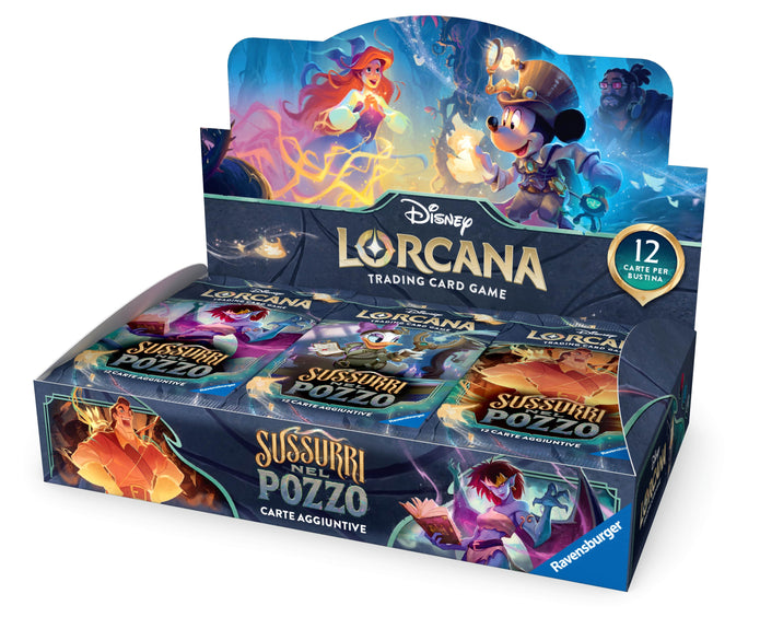 Disney Lorcana Set Sussurri nel pozzo Box Display 24 Bustine ITA