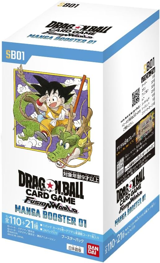 Dragon Ball Fusion World SB01 Manga Booster 24 Buste JAP