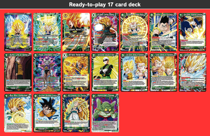 Dragon Ball Super Zenkai Series Starter Deck Green Fusion (SD19)
