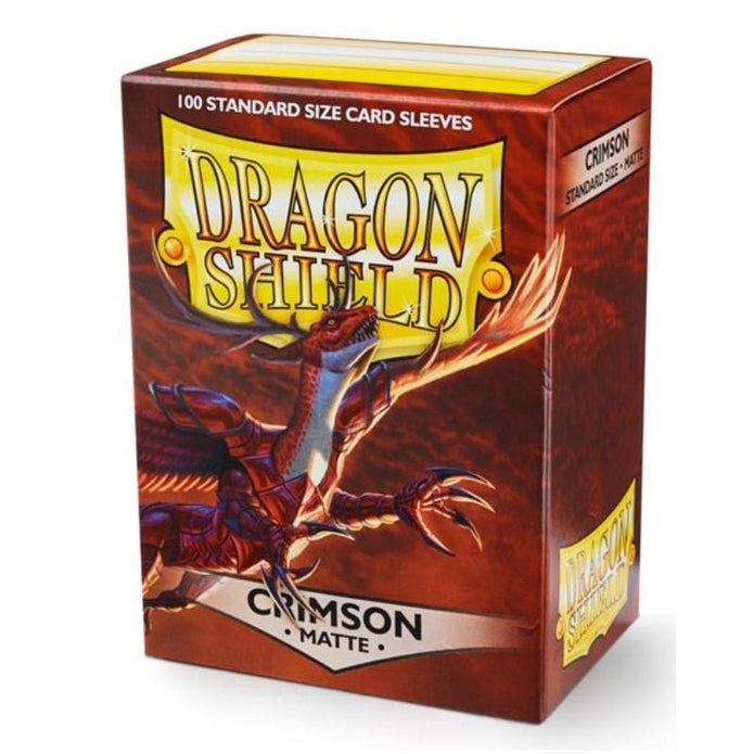 Dragon Shield - Conf. 100 Sleeves Standard Matte CRIMSON AT-11021