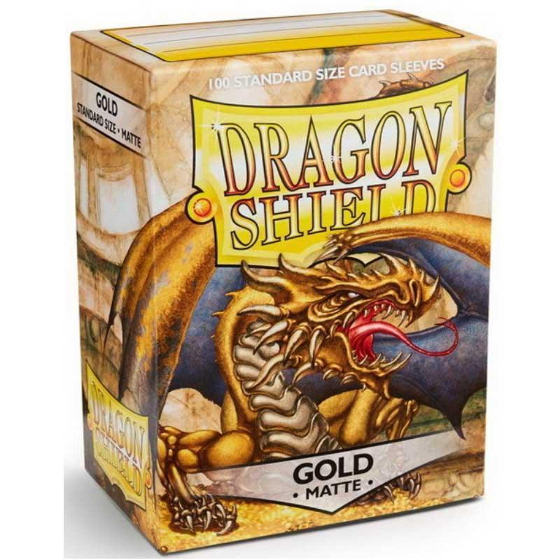 Dragon Shield - Conf. 100 Sleeves Standard Matte Gold