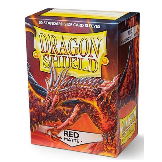 Dragon Shield - Conf. 100 Sleeves Standard Matte RED AT-11007