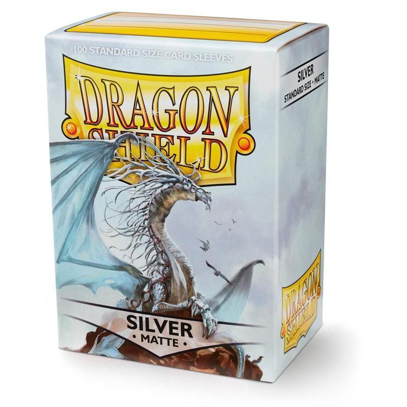 Dragon Shield - Conf. 100 Sleeves Standard Matte Silver
