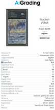 Glaceon Vstar Full Art Crown Zenith AiGrading Voto 9,5 - B000097640