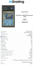 Gyarados TCG Classic Gradata AiGrading Voto 9,5 - B000097624