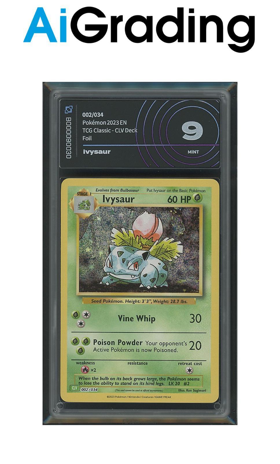 Ivysaur Tcg Classic 002/034 Gradata AiGrading Voto 9 - B000090030 -