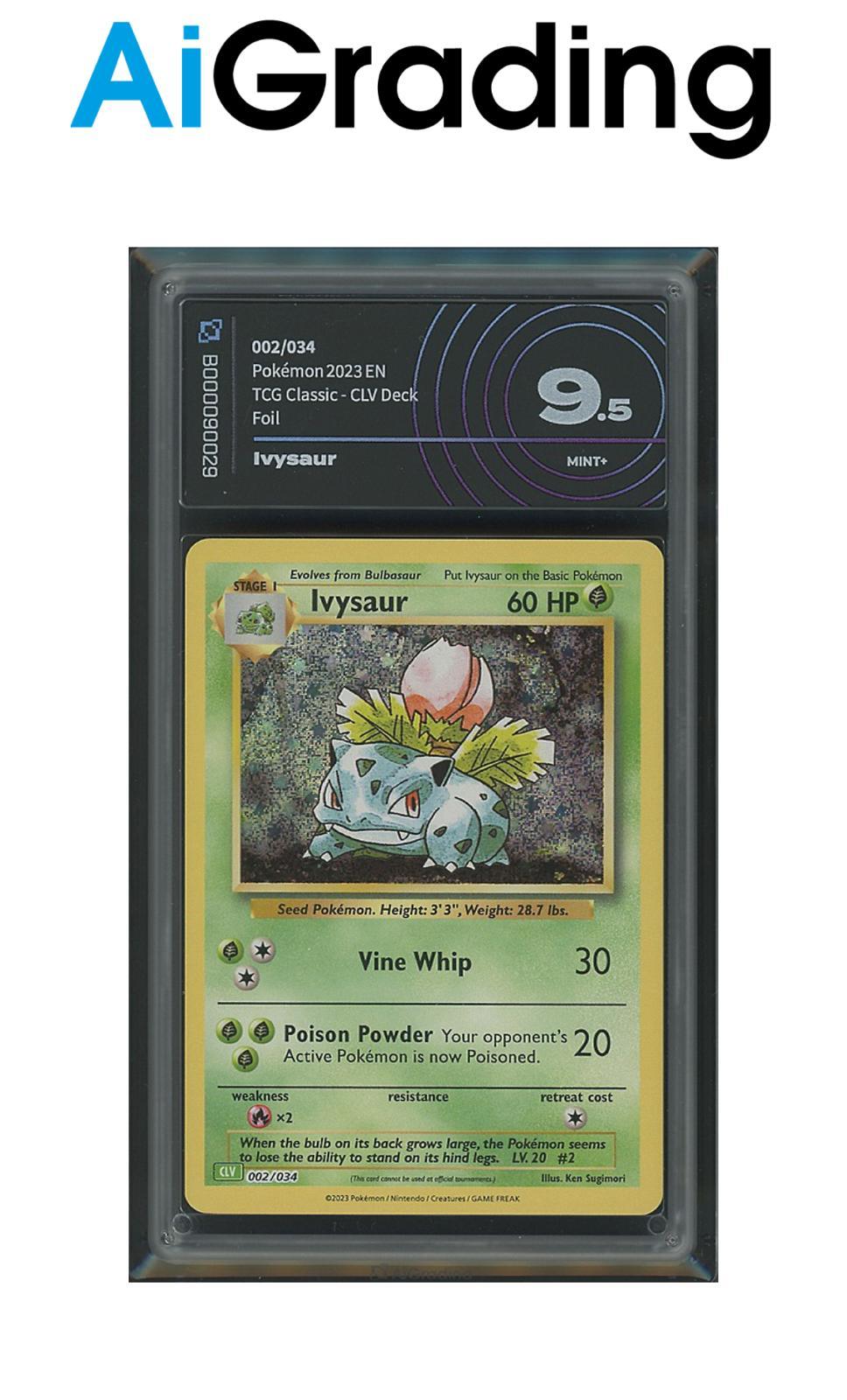 Ivysaur Tcg Classic 002/034 Gradata AiGrading Voto 9,5 - B000090029 -