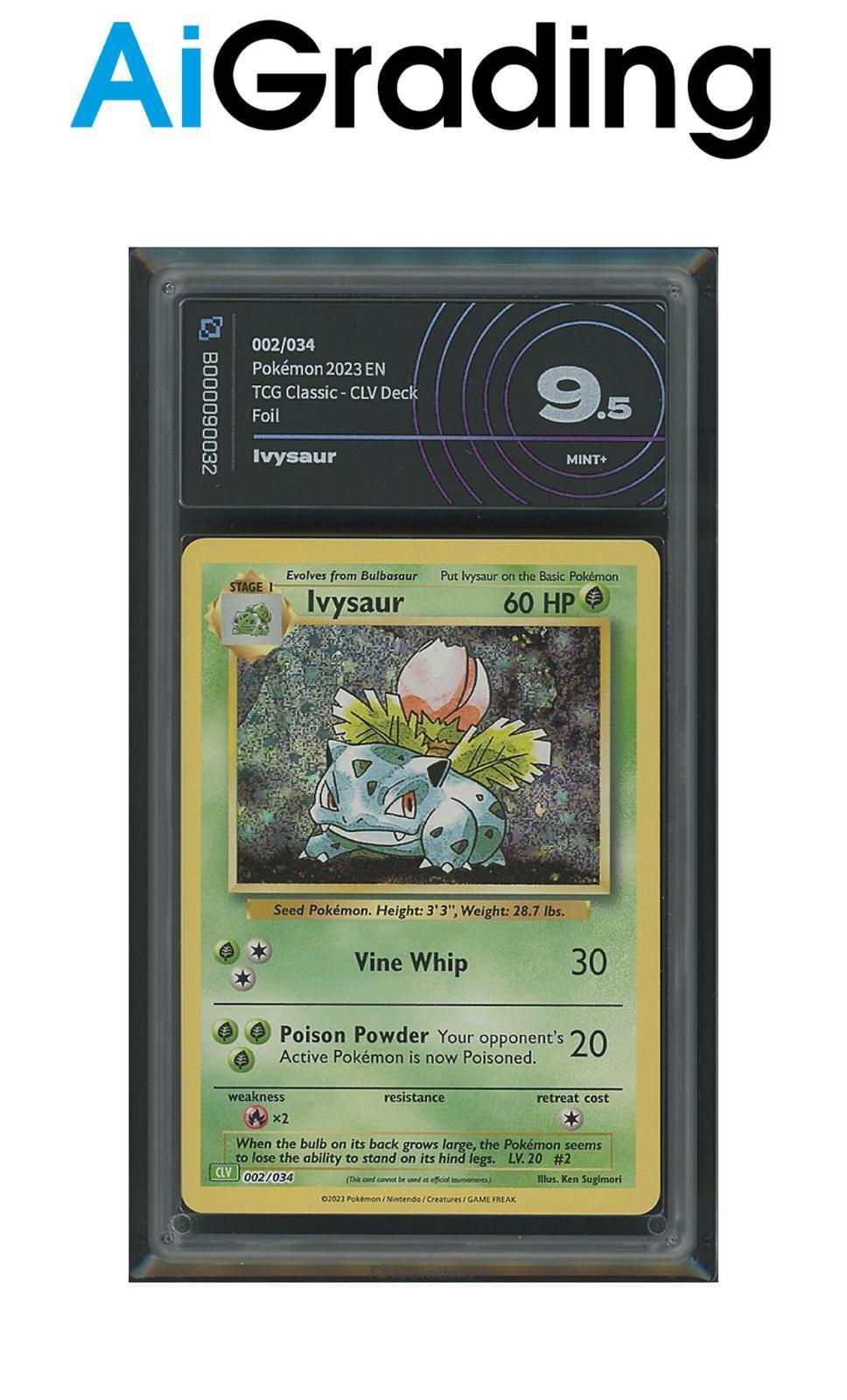 Ivysaur Tcg Classic 002/034 Gradata AiGrading Voto 9,5 - B000090032 -