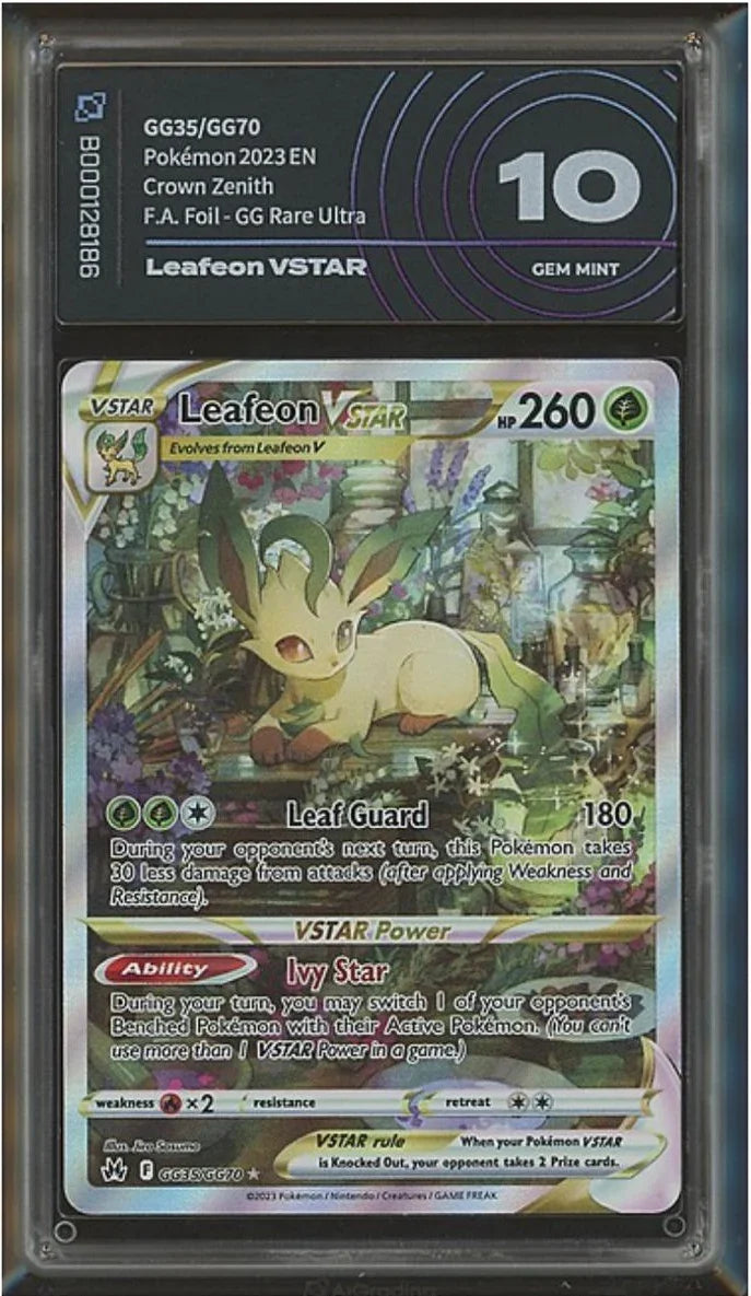 Leafeon VSTAR Crown Zenith AiGrading 10 - B000128186