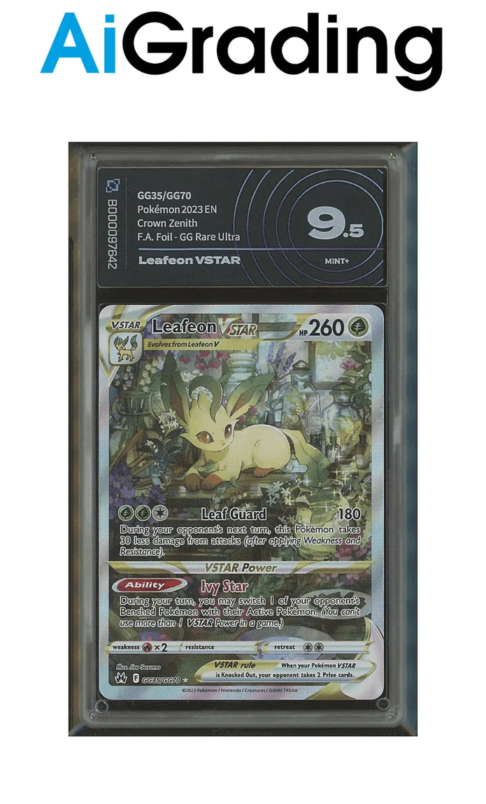 Leafeon Vstar Full Art Crown Zenith AiGrading Voto 9,5 - B000097642