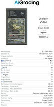 Leafeon Vstar Full Art Crown Zenith AiGrading Voto 9,5 - B000097642