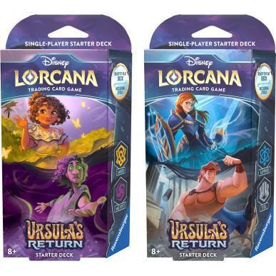 Lorcana Ursula’s Return Bundle Starter Deck Amber Amethyst + Sapphire Steel ENG