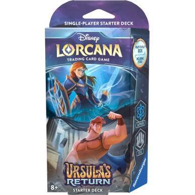 Lorcana Ursula’s Return Bundle Starter Deck Amber Amethyst + Sapphire Steel ENG