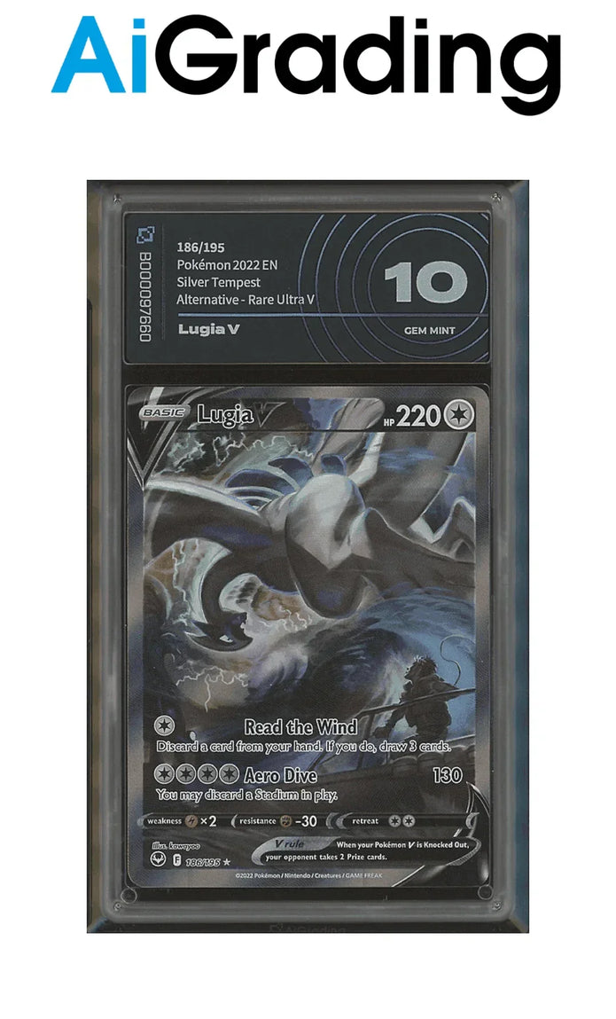 Lugia V Full Art Silver Tempest AiGrading Voto 10 - B000097660