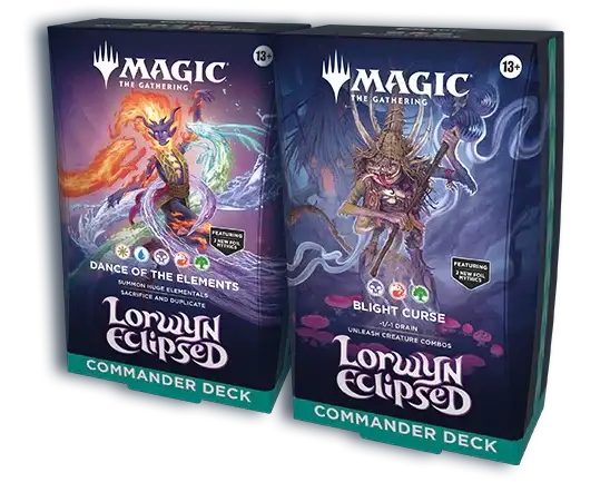 Magic Lorwyn Eclipsed Commander Deck Dance of the Elements + Blight Curse ENG
