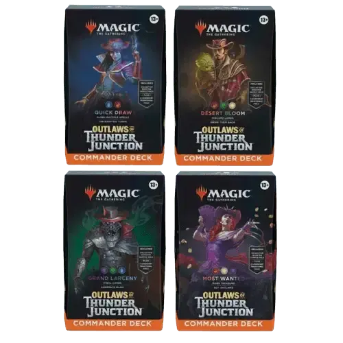 Magic Outlaws of Thunder Junction Commander Decks ENG 4X