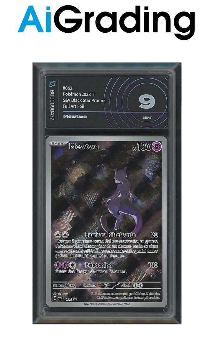 Mewtwo Black Star Promo 052 151 Gradata AiGrading Voto 9 - B000090477