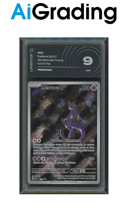 Mewtwo Black Star Promo 052 151 Gradata AiGrading Voto 9 - B000090477 -