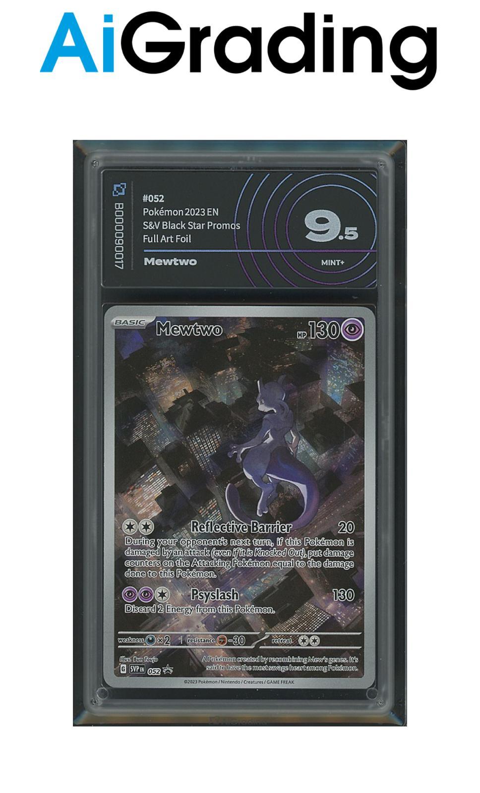 Mewtwo Black Star Promo 052 151 Gradata AiGrading Voto 9,5 - B000090017 -