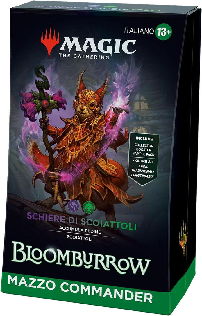 MTG Bloomburrow Commander Decks Display 4 mazzi ITA