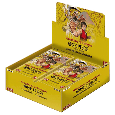 One Piece Card Game OP04 Kingdoms of Intrigue Box ENG con porta Deck Limited