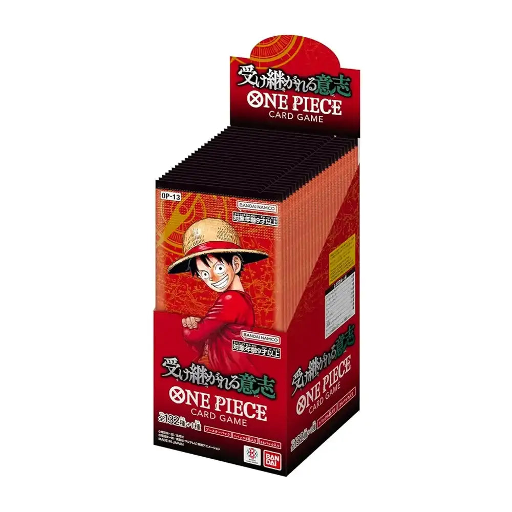 One Piece Case Sealed OP13 Booster Box Inherited Will JAP - 12 Box